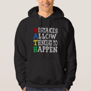 Lehrer Mathe Liebhaber Fehler erlauben Denken zu h Hoodie