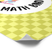 Lehrer-Mathe-Ordner-Organisation Poster (Ecke)