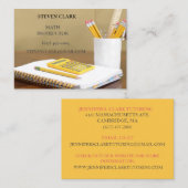 Lehrer/Mathematiker/Lehrer-Rechner-Notebook Visitenkarte (Vorne/Hinten)