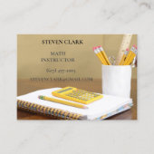 Lehrer/Mathematiker/Lehrer-Rechner-Notebook Visitenkarte (Vorderseite)