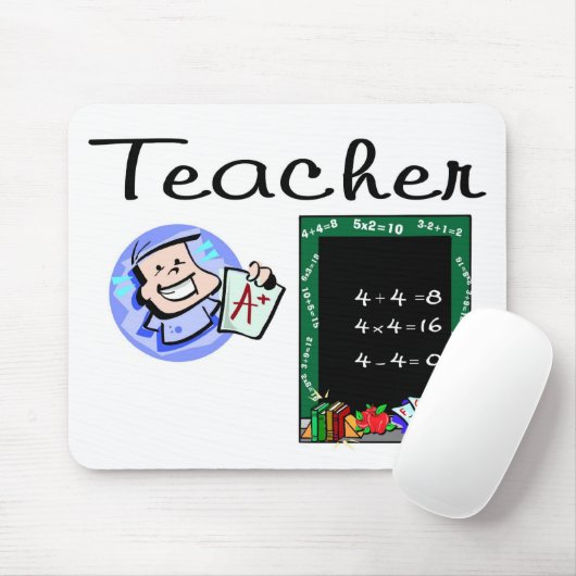 Lehrer-Mausunterlage Mousepad (Mit Mouse)