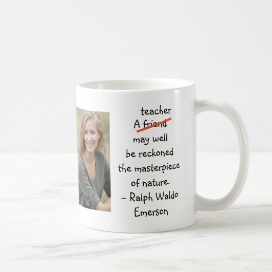 Lehrer Meisterwerk der Natur Zitat 2 Fotos Kaffeetasse (Rechts)