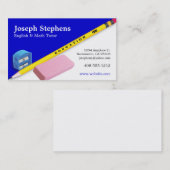 Lehrer-, Mentor-oder Tutor-Visitenkarte Visitenkarte (Vorne/Hinten)