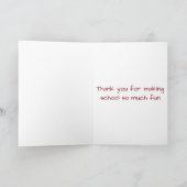 **LEHRER** MERRY CHRISTMAS KARTE (Innenseite)