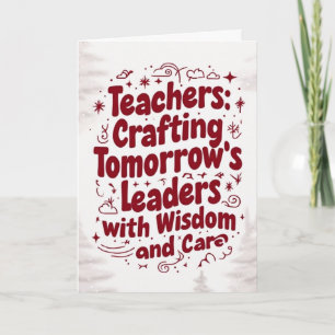 Lehrer Merry Xmas Card Karte