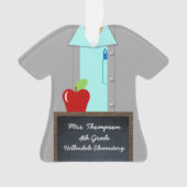 Lehrer mit Apfelberuf Ornament (Vorderseite)