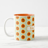 Lehrer mit Blumenbezeichnungen Bewertung Ende des  Zweifarbige Tasse (Links)