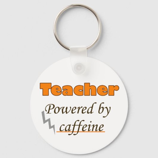 Lehrer mit Coffein Schlüsselanhänger (Vorderseite)