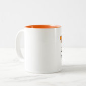 Lehrer mit Coffein Zweifarbige Tasse (Vorderseite Links)