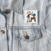 Lehrer mit Globus Button (Beispiel)