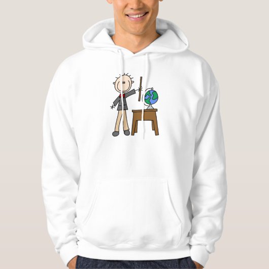 Lehrer mit Globus Hoodie (Vorderseite)