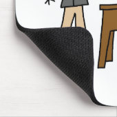 Lehrer mit Globus Mousepad (Ecke)
