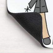 Lehrer mit Globus Mousepad (Ecke)
