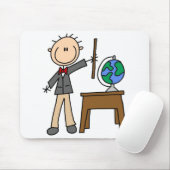 Lehrer mit Globus Mousepad (Mit Mouse)