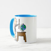 Lehrer mit Globus Tasse (Vorderseite Links)