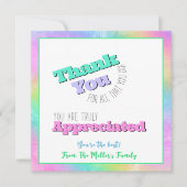 Lehrer/Mitarbeiter Wertschätzung Dankeschön Karte (Vorderseite)