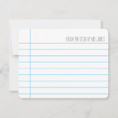 Lehrer - Mitteilungskarten (Anpassen) (Vorderseite)