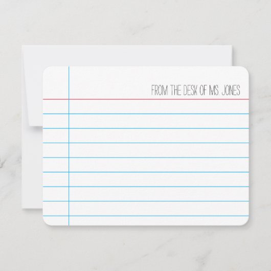 Lehrer - Mitteilungskarten (Anpassen) (Vorderseite)