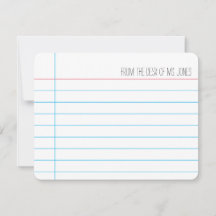 Lehrer - Mitteilungskarten (Anpassen)