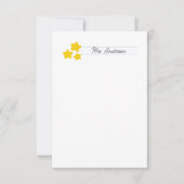 Lehrer Mitteilungskarten Stationery Niedliche Gold (Vorderseite)