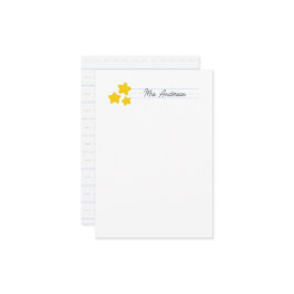 Lehrer Mitteilungskarten Stationery Niedliche Gold