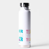 Lehrer Moderne Regenbogenfarben Personalisierter N Trinkflasche (Links)