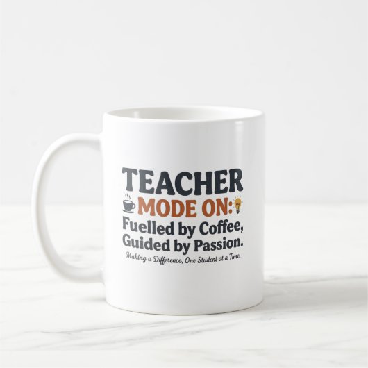 Lehrer-Modus-An-Zitate im Stil Kaffeetasse (Links)