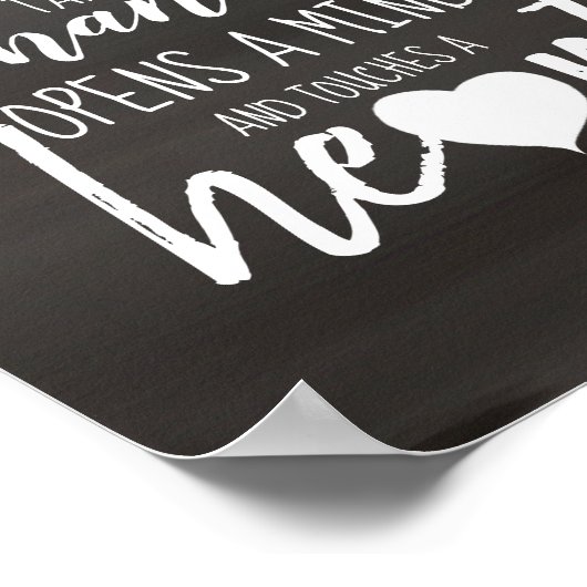 Lehrer Motivierend Zitate Poster (Ecke)