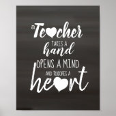 Lehrer Motivierend Zitate Poster (Vorne)