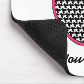 Lehrer Mousepad-Hahnentrittmuster Apple mit rosa Mousepad (Ecke)