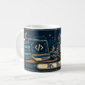 Lehrer-Mug für Informatik, Geschenk zum Debuggen d Kaffeetasse (Vorderseite Links)
