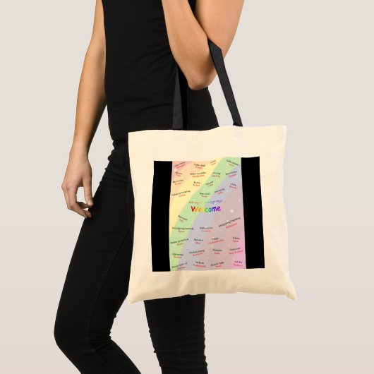 Lehrer-multikulturelle Tasche/Tasche Tragetasche (Vorderseite (Produkt))