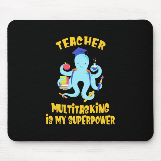 Lehrer Multitasking-Spaß Mousepad (Vorne)