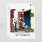 Lehrer nach dem ersten Schultag Postkarte (Vorne/Hinten)