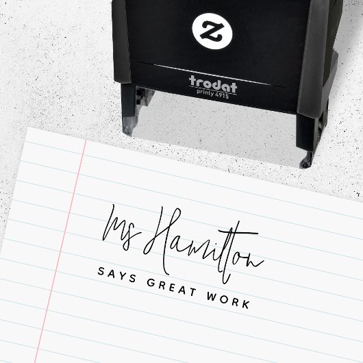 Lehrer Name Großes Kennzeichen der Arbeiterschule Permastempel