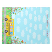 Lehrer Name Klassenzimmer Niedliche Tiere auf Schu Notizblock (Vorderseite)