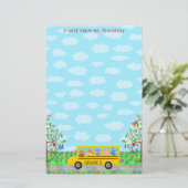 Lehrer-Namensklassenzimmer merkt | süße Tiere auf Briefpapier (Stehend Vorderseite)