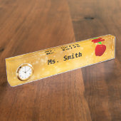 Lehrer Namensplakette (Seite)