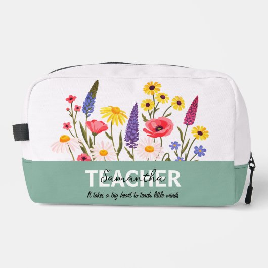 Lehrer Namensschild Accessoire-Etuis Waschbeutel (Vorderseite)