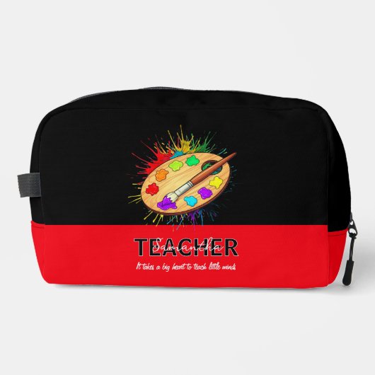 Lehrer Namensschild Accessoire-Etuis Waschbeutel (Vorderseite)