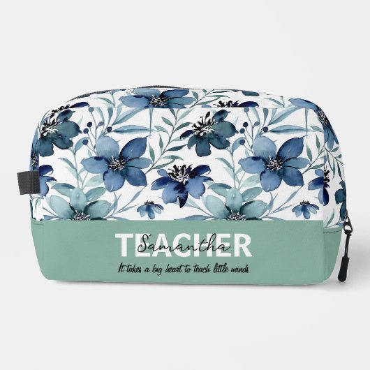 Lehrer Namensschild Accessoire-Etuis Waschbeutel (Vorderseite)