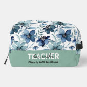 Lehrer Namensschild Accessoire-Etuis Waschbeutel (Rückseite)