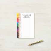 Lehrer nennen coolste Bleistifte Post-it Klebezettel (Auf Schreibtisch)