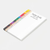 Lehrer nennen coolste Bleistifte Post-it Klebezettel (angewinkelt)