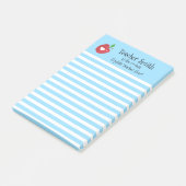 Lehrer nennen coolsten rote Apfelfüßer Post-it Klebezettel (angewinkelt)