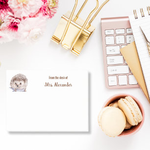 Lehrer Niedlicher Igel Wasserfarbe von der Rezepti Post-it Klebezettel