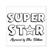 Lehrer Niedlicher Star Lob für die Bewertung Förde Permastempel (Design)