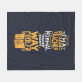 Lehrer normal lesen, außer viel Cooler Fleecedecke (Vorderseite (Horizontal))