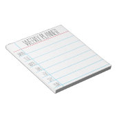 Lehrer - Note Pad Notizblock (angewinkelt)
