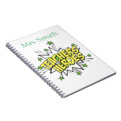 Lehrer Notebook-Superheld Notizblock (Rechte Seite)